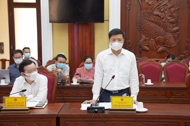 Ông Đào Quang Khải - Phó Chủ tịch UBND tỉnh Bắc Ninh phát biểu tại sự kiện.