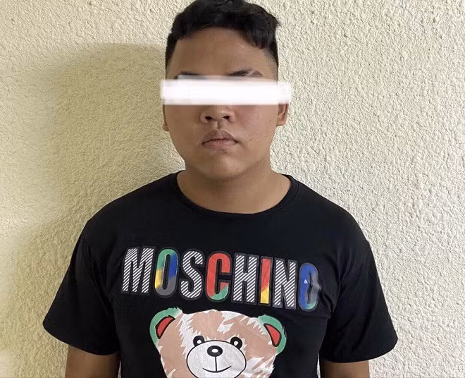 Mới 17 tuổi song Hoàng Long đã tỏ ra hung hãn, sẵn sàng chống đối lực lượng Công an.