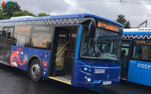 Xe bus chuyên dụng cho World Cup 2018 tại Moskva.