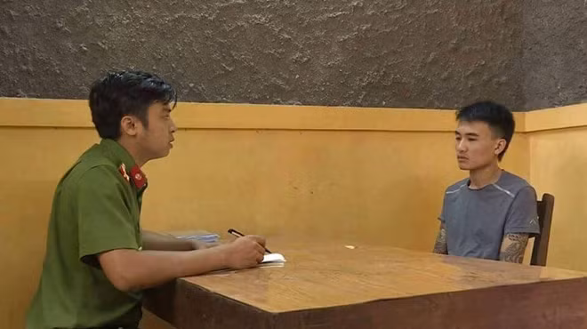 Vũ Thành Nam tại cơ quan Công an.