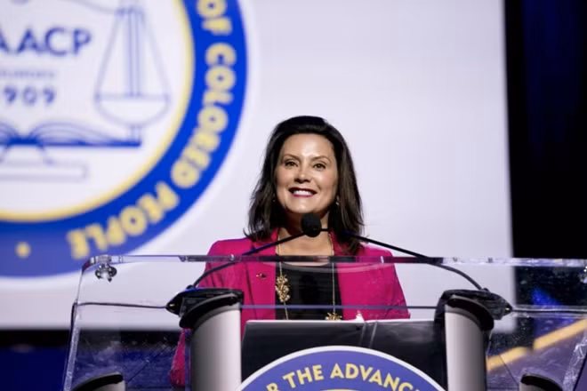 Nữ thống đốc bang Michigan Gretchen Whitmer.