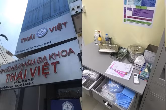 Phòng khám đa khoa Thái Việt hoạt động không phép trên địa bàn quận 5.