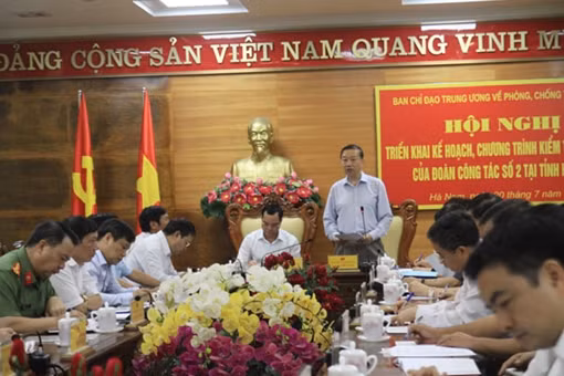 Đoàn công tác Trung ương kiểm tra phòng, chống tham nhũng tại Hà Nam