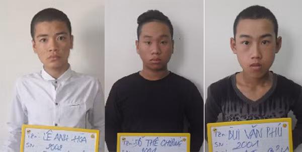3 đối tượng “cộm cán” Hòa, Chương, Phú.