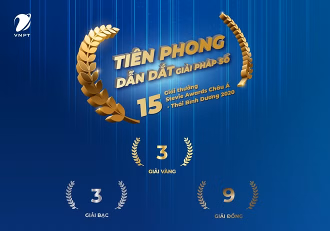 VNPT đạt 15 giải thưởng tại Stevie Awards Châu Á – Thái Bình Dương 2020.