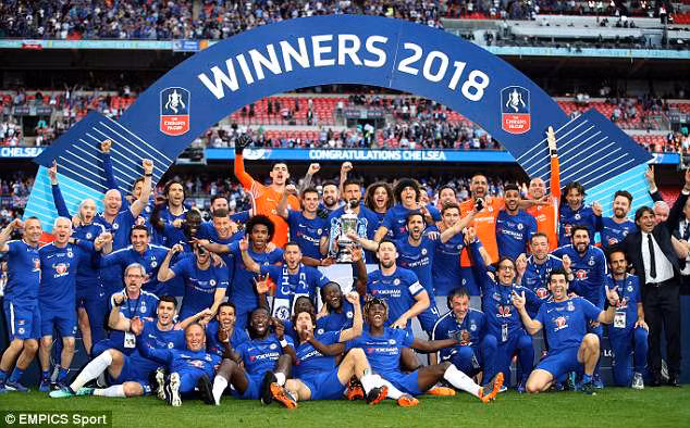 Bức ảnh thực tế cảnh Chelsea đăng quang tại Cup FA. Ảnh: EMPICS Bức ảnh thực tế cảnh Chelsea đăng quang tại Cup FA. Ảnh: EMPICS