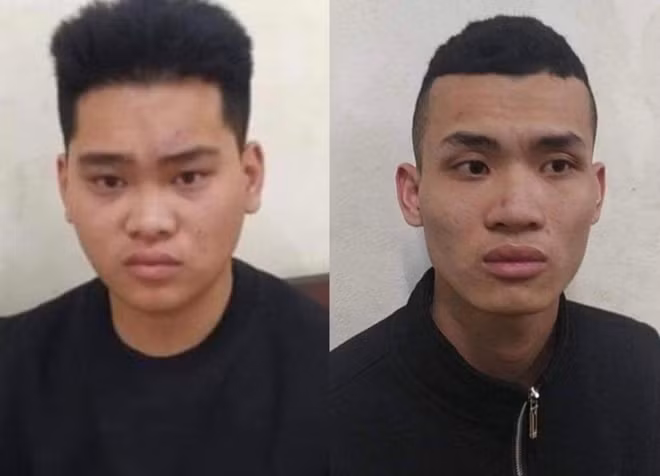 Đối tượng Hùng và Bảo tại CQĐT.