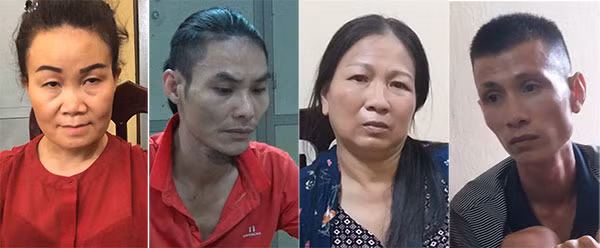 Các đối tượng trong đường dây bị bắt giữ.