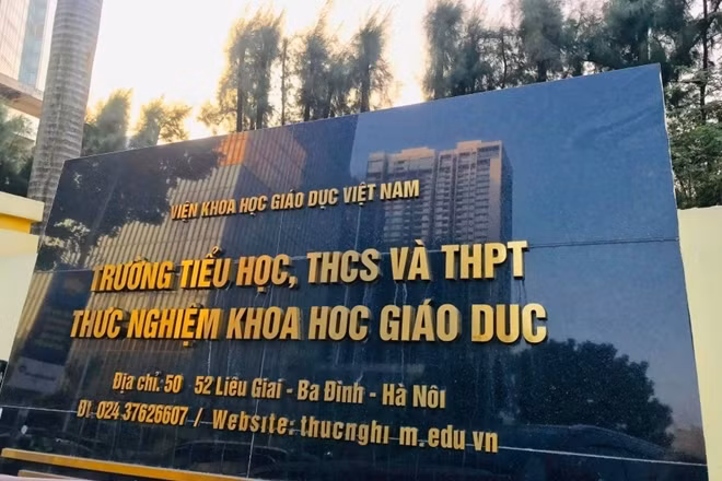 Trường Thực nghiệm Khoa học giáo dục, nơi xảy ra sự việc.