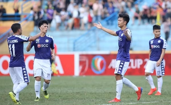 Hà Nội FC chính thức giành vé đi tiếp tại AFC Cup. Ảnh: VNE.