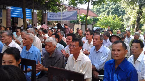 200 Cựu chiến binh trên địa bàn thành phố Vĩnh Yên đã đến tham gia chương trình.