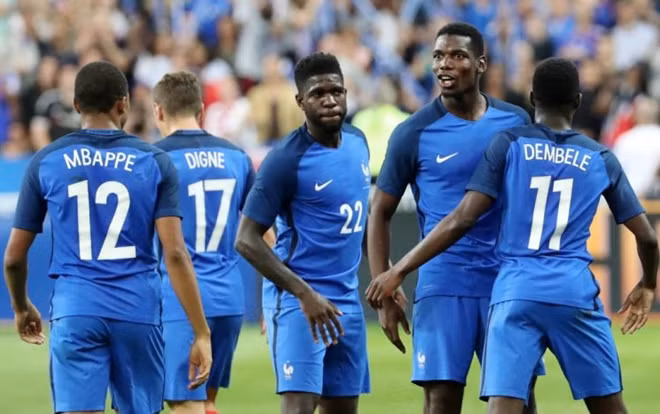 Những ngôi sao của tuyển Pháp ở World Cup 2018 như Pogba, Dembele, Mbappe, Umititi đều là những người gốc châu Phi.