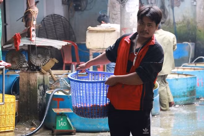 Chợ hoạt động nhộn nhịp bất kể ngày đêm.
