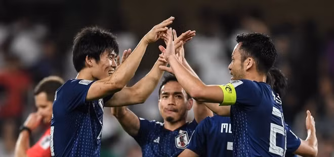 Nhật Bản tiến vào chung kết theo một cách vô cùng hoành tráng. Ảnh: AFC.