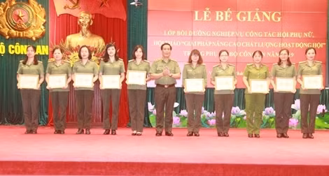 Nâng cao chất lượng hoạt động Hội Phụ nữ Bộ Công an