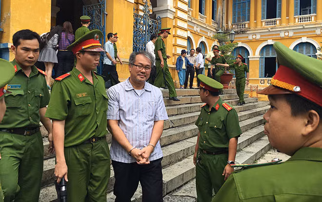 Bị cáo Danh sau phiên xử ngày hôm qua.