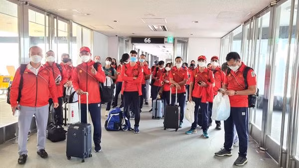 Sáng 19/7, Đoàn Thể thao Việt Nam đã tới Nhật Bản tham dự Olympic Tokyo 2020.