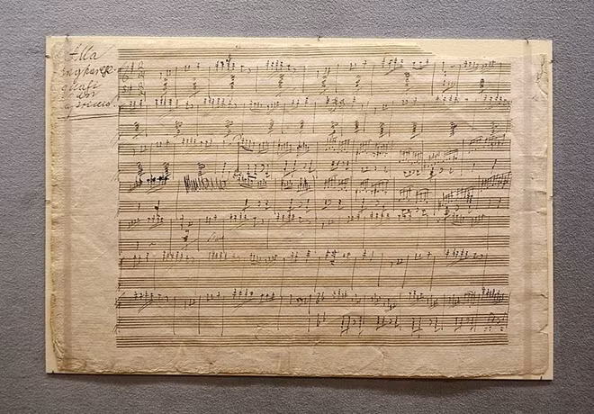 Bản nhạc về cơn giận khi mất tiền của Beethoven.