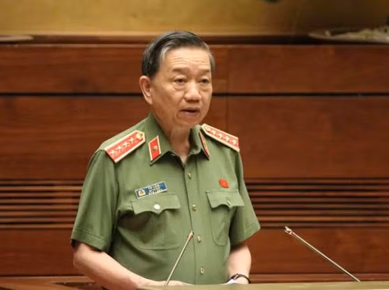 Bộ trưởng Bộ Công an Tô Lâm.