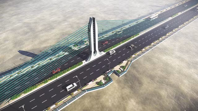 Dự án cầu Trần Hưng Đạo bắc qua Sông Hồng dài 3km của Công ty CP Him Lam cũng bị dừng triển khai.