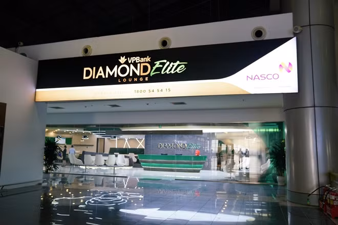 Phòng chờ Diamon Elite của VPBank tại sân bay.