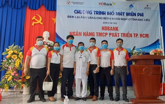 HDBank tiếp tục hành trình "đem lại ánh sáng cho người nghèo bị đục thủy tinh thể" cho gần 200 bệnh nhân tỉnh Bạc Liêu.