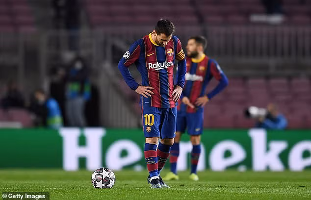 Messi và Barca thêm một lần nữa nhận thảm bại tại Champions League.