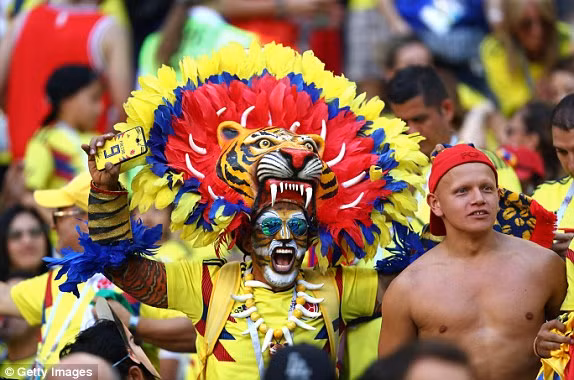 Cổ động viên Colombia.
