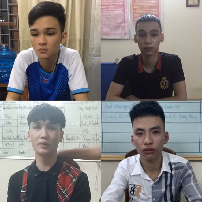 Các đối tượng tại cơ quan Công an