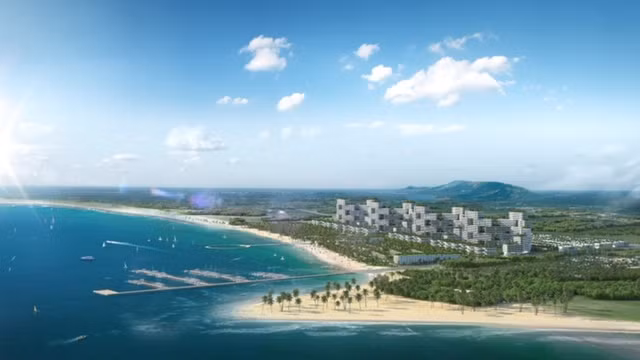 Phối cảnh tổng thể Tổ hợp Du lịch - Giải trí - Nghỉ dưỡng & Thể thao biển Thanh Long Bay.