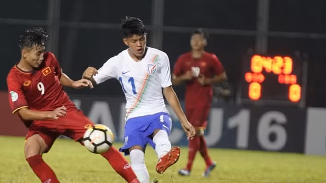 U16 Ấn Độ chiếm ưu thế trong toàn bộ trận đấu. Ảnh: AFC.