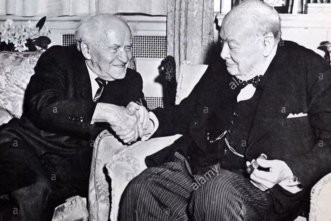 Ben-Gurion và Thủ tướng Anh Winston Churchill.