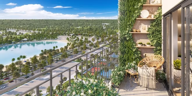 Thiết kế ban công phủ xanh “Balcony Garden”.