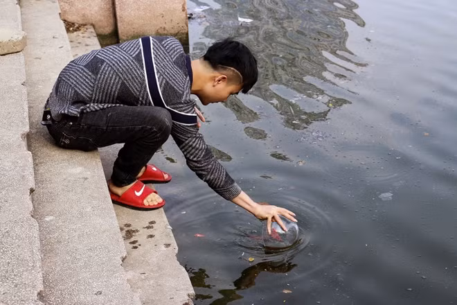 Các bạn trẻ cũng tham gia hoạt động này.