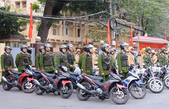 CATP Hải Phòng ra quân trấn áp tội phạm đảm bảo ANTT Tết Nguyên đán Kỷ Hợi 2019