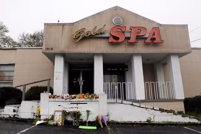 Gold Spa, một trong ba hiện trường vụ án.