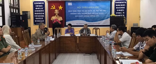 Hội thảo khoa học "Bảo đảm TTATXH đô thị hướng đến TP HCM có chất lượng sống tốt".