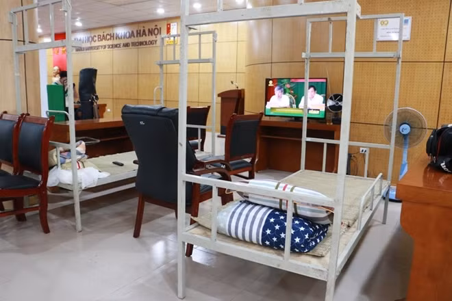 Khu cách ly có đầy đủ tiện nghi phục vụ cho các cán bộ tham gia công tác in sao đề.