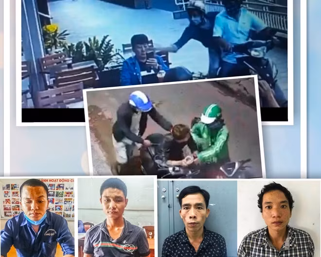 Các đối tượng gây án bị camera an ninh và camera nhà dân ghi lại hình ảnh.