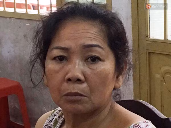 Nghi can Hồ Thị Ngọc Điệp tại cơ quan Công an.