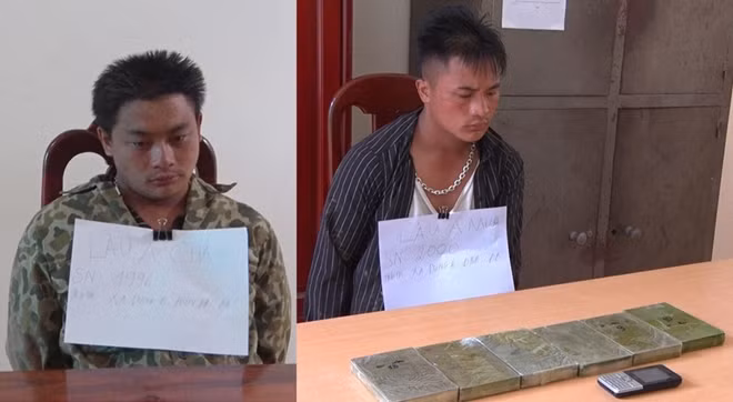 Hai đối tượng tại cơ quan Công an.