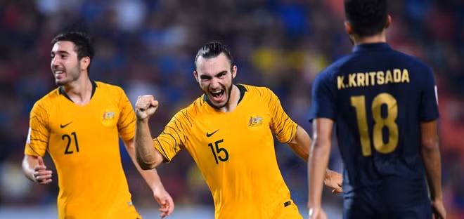 Australia lội ngược dòng trước Thái Lan là gợi ý không tồi cho U23 Việt Nam trong trận đấu với Jordan. Ảnh: AFC.