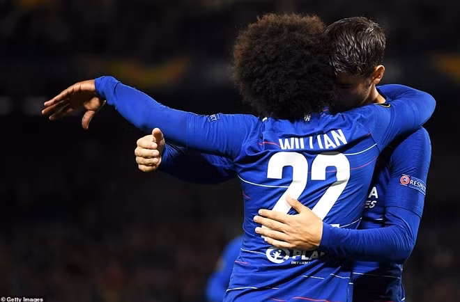 Chiến thắng giúp Chelsea có ngôi đầu bảng Europaleague. Ảnh: Getty Image.