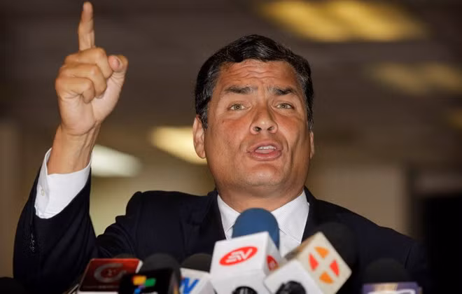 Cựu Tổng thống Ecuador Rafael Correa. Cựu Tổng thống Ecuador Rafael Correa.