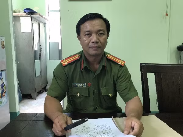 Trung tá Trần Thanh Hoàng Hai - Trưởng phòng PC54 Công an tỉnh Bình Dương.