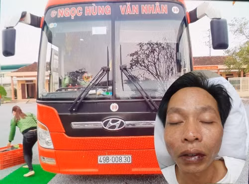 Xe khách đánh anh Thục.