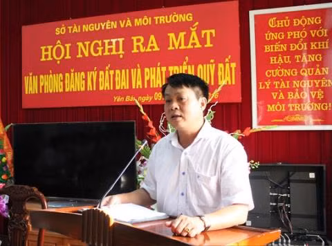 Ông Phạm Sỹ Quý, Giám đốc Sở Tài nguyên và Môi trường Yên Bái