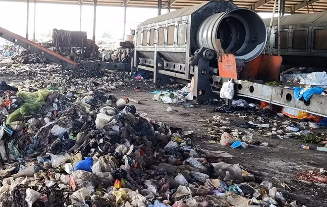 Dự án nhà máy xử lý rác thải rắn sinh hoạt tỉnh Trà Vinh bị chậm tiến độ.
