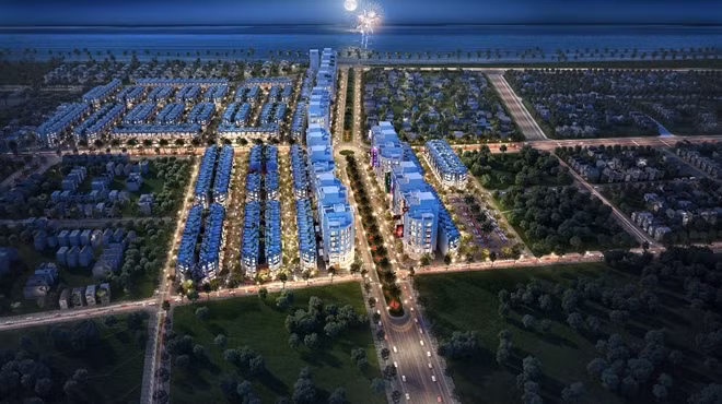 Phối cảnh tổng thể của Premier District và Sky Hotel đang làm giới địa ốc Sầm Sơn “dậy sóng”.