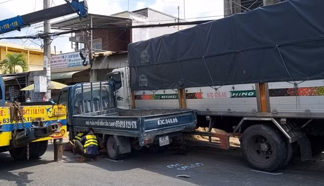 Hiện trường vụ tai nạn.